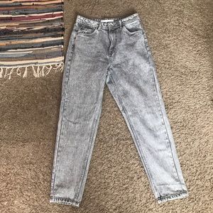 Zara gray mom jeans